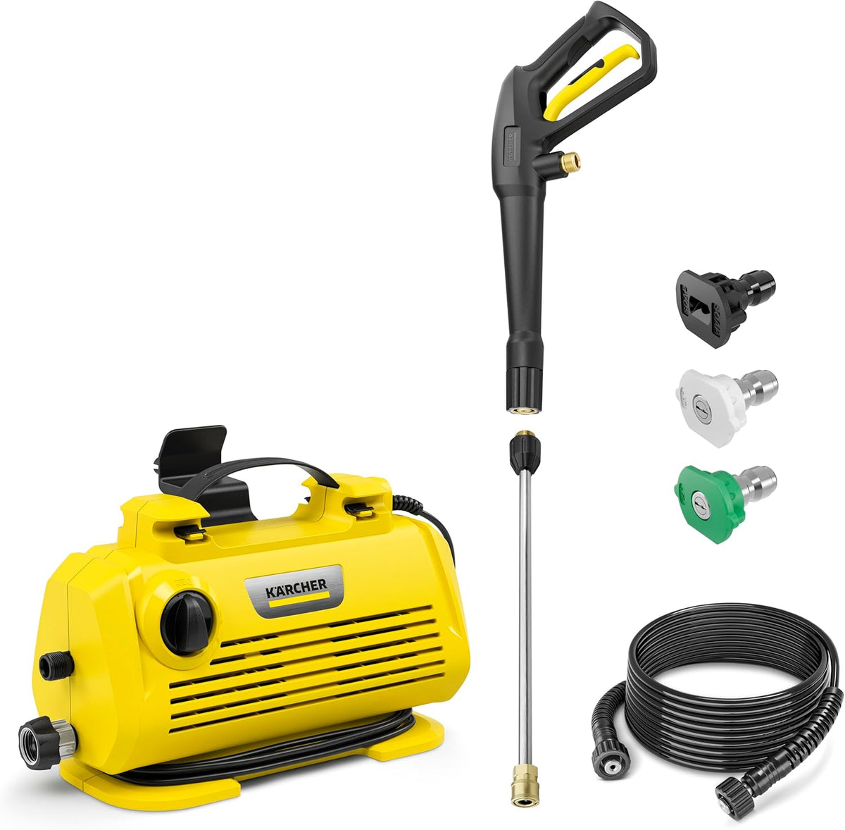 Kärcher K 2 Horizontal 1700 PSI Portable Electric Pressure Washer for Compact Home and Vehicle Cleaning