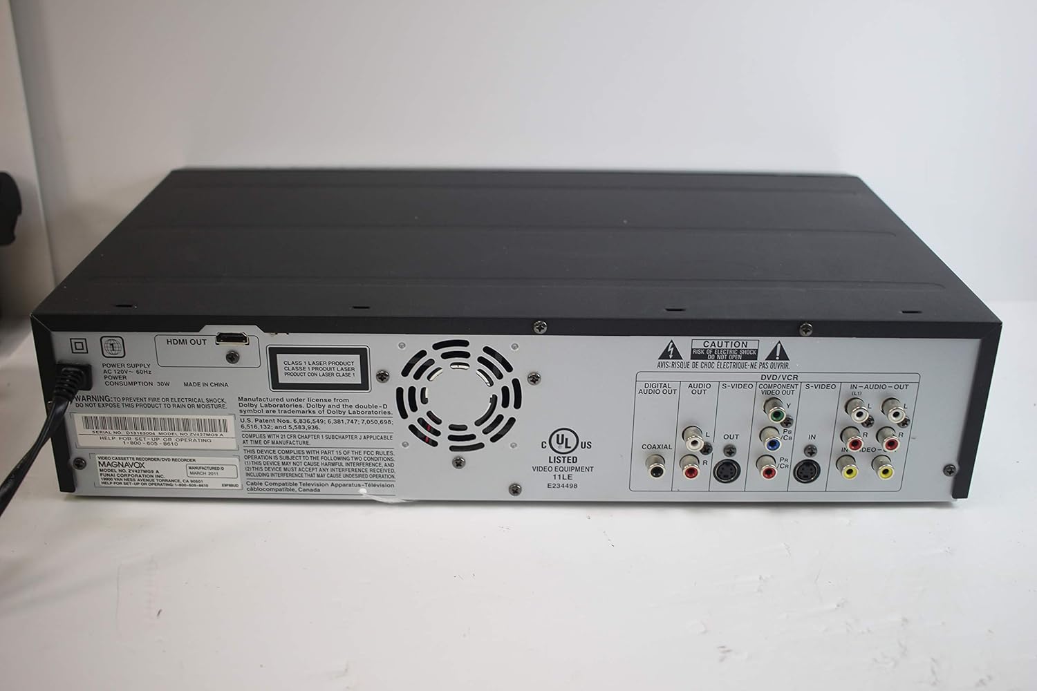 Magnavox VHS to DVD Recorder VCR Combo w/ Remote, HDMI