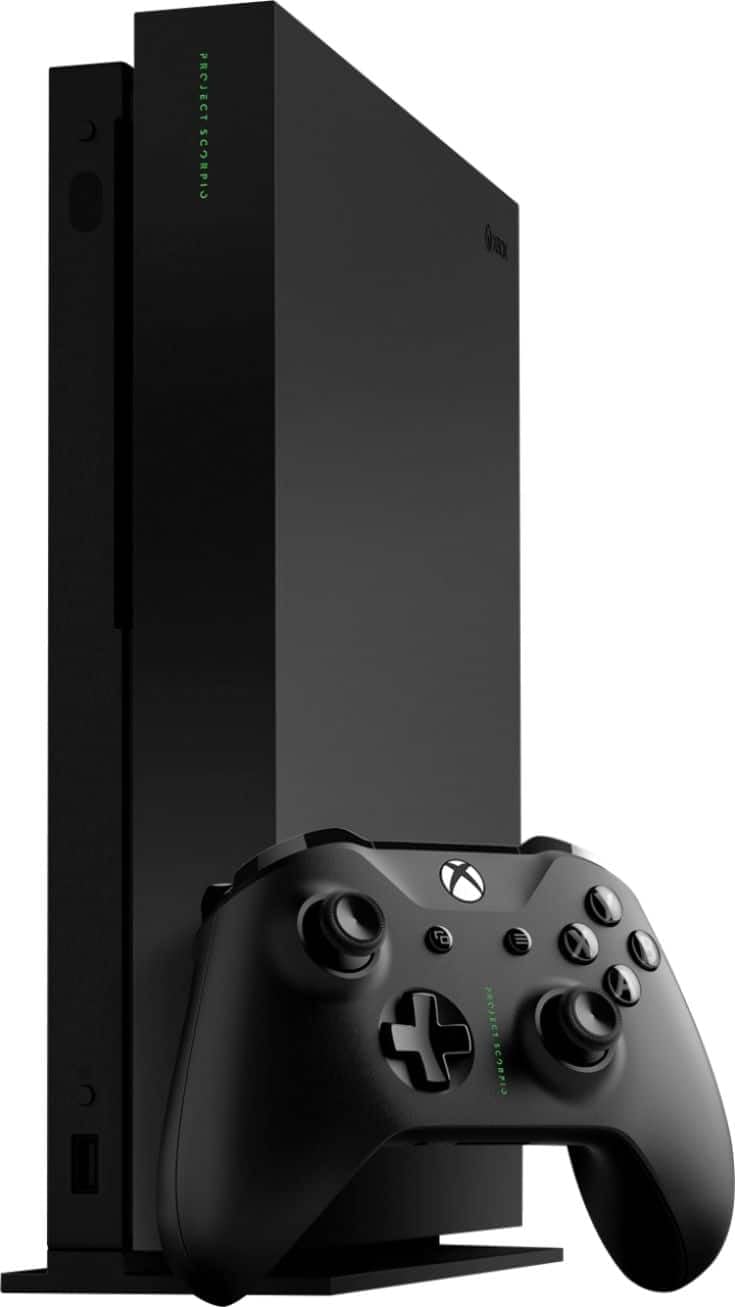 Microsoft Xbox One X 1TB Project Scorpio Limited Edition Black Console (1787) (Renewed)