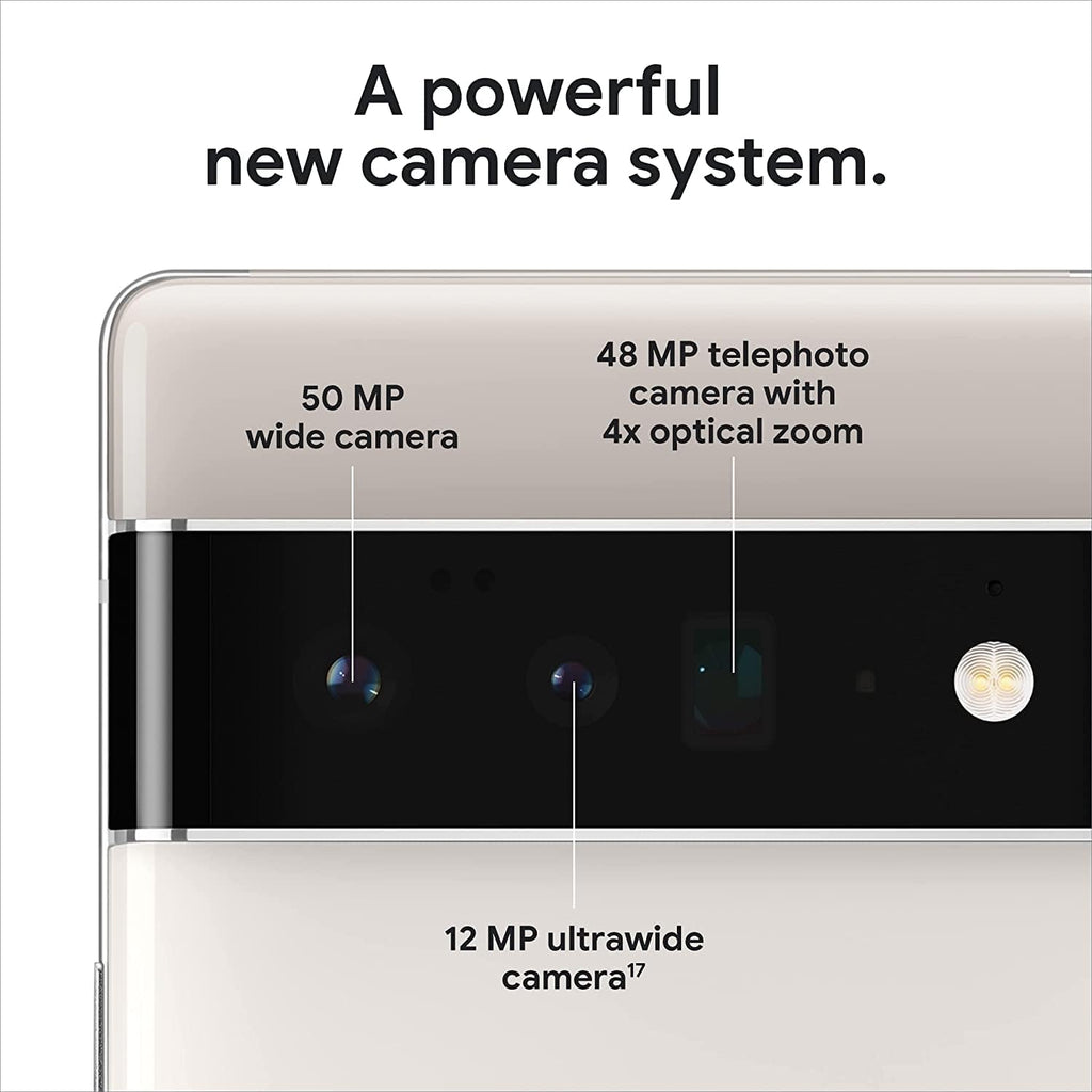 Google Pixel 6 Pro - 5G Android Phone - Unlocked Smartphone with Advanced Pixel Camera and Telephoto Lens - 256GB - Cloudy White