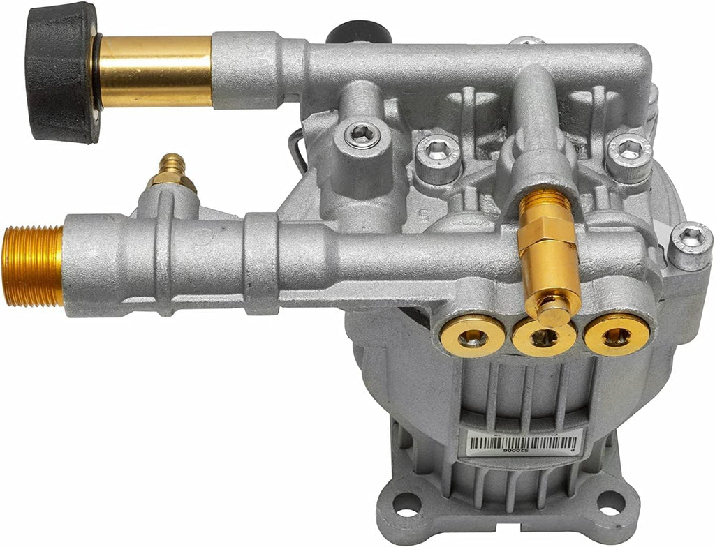 OEM Technologies 3300 PSI 2.4 GPM Replacement Pressure Washer Pump Kit, Horizontal Axial Cam Replacement Pump for Gas Pressure Washer, 3/4" Shaft, Includes Hardware and Siphon Tube (90028)