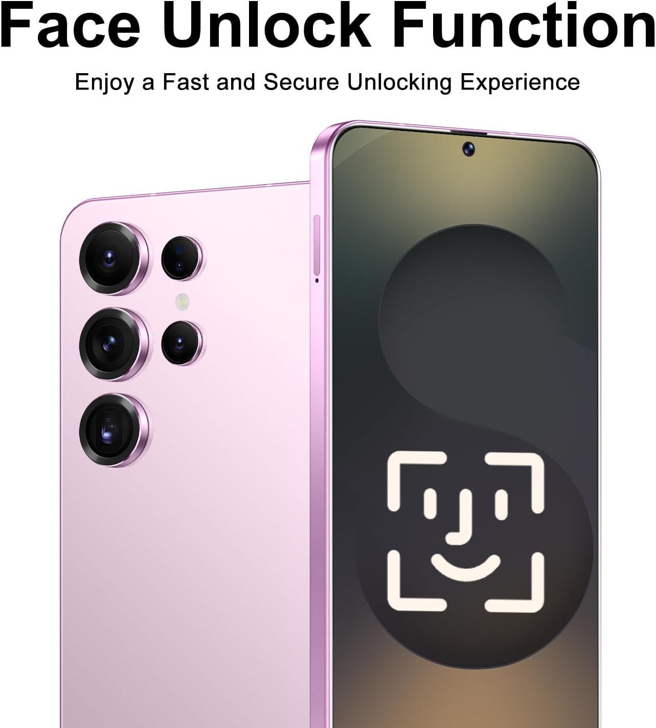 Unlocked Cell Phones,X25 Ultra Unlocked Android Smart Phone,Dual SIM 5G Mobile Phones,8+128GB with 128GB Memory Card,Fast Processor,6800mAh Battery Super Endurance,6.8"HD Display(Sakura Pink)