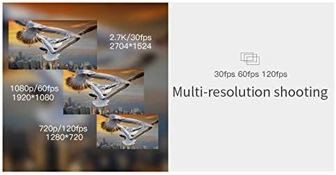 ORDRO Camcorder 4K Head Mounted Camera EP6 Wearable Video Camera FHD 1080P 60FPS Vlog Video Recorder WiFi Hands-Off Camera Webcam (32GB Memory Card Included)