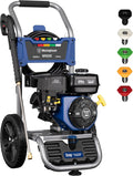 Westinghouse WPX3200 Gas Pressure Washer, 3200 PSI and 2.5 GPM, Onboard Soap Tank, Spray Gun and Wand, 5 Nozzle Set, for Cars/Fences/Driveways/Homes/Patios/Furniture