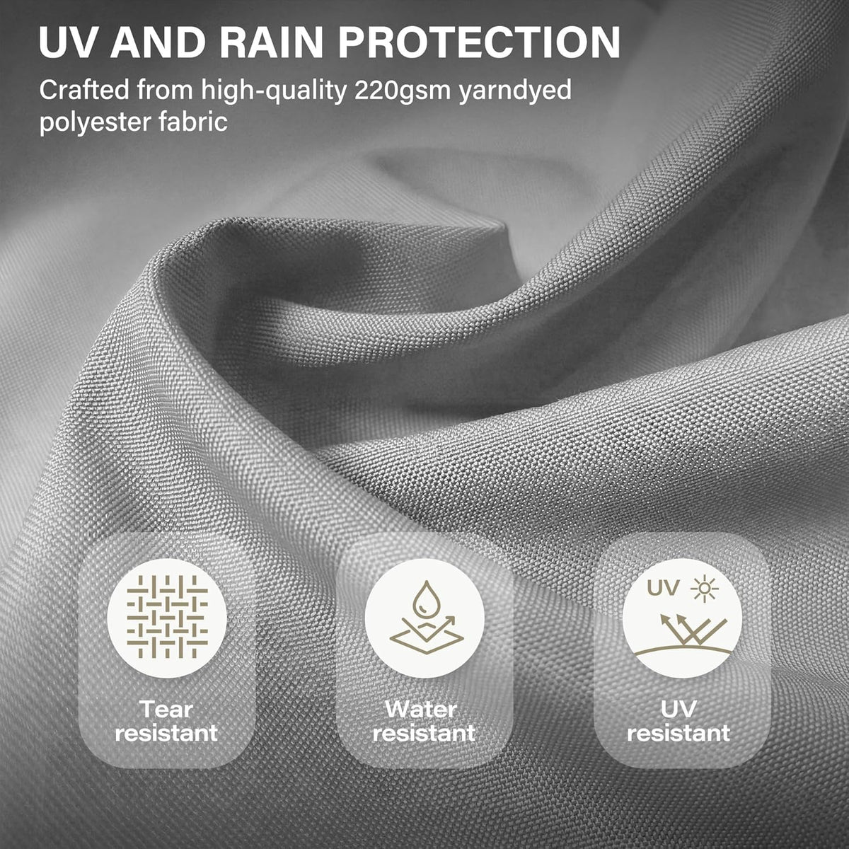 EO Living 10 Feet Patio Umbrella Outdoor Cantilever Square Umbrella Heavy Duty Aluminum Offset Umbrella with 360-degree Rotation for Garden Deck Pool Patio（Grey）
