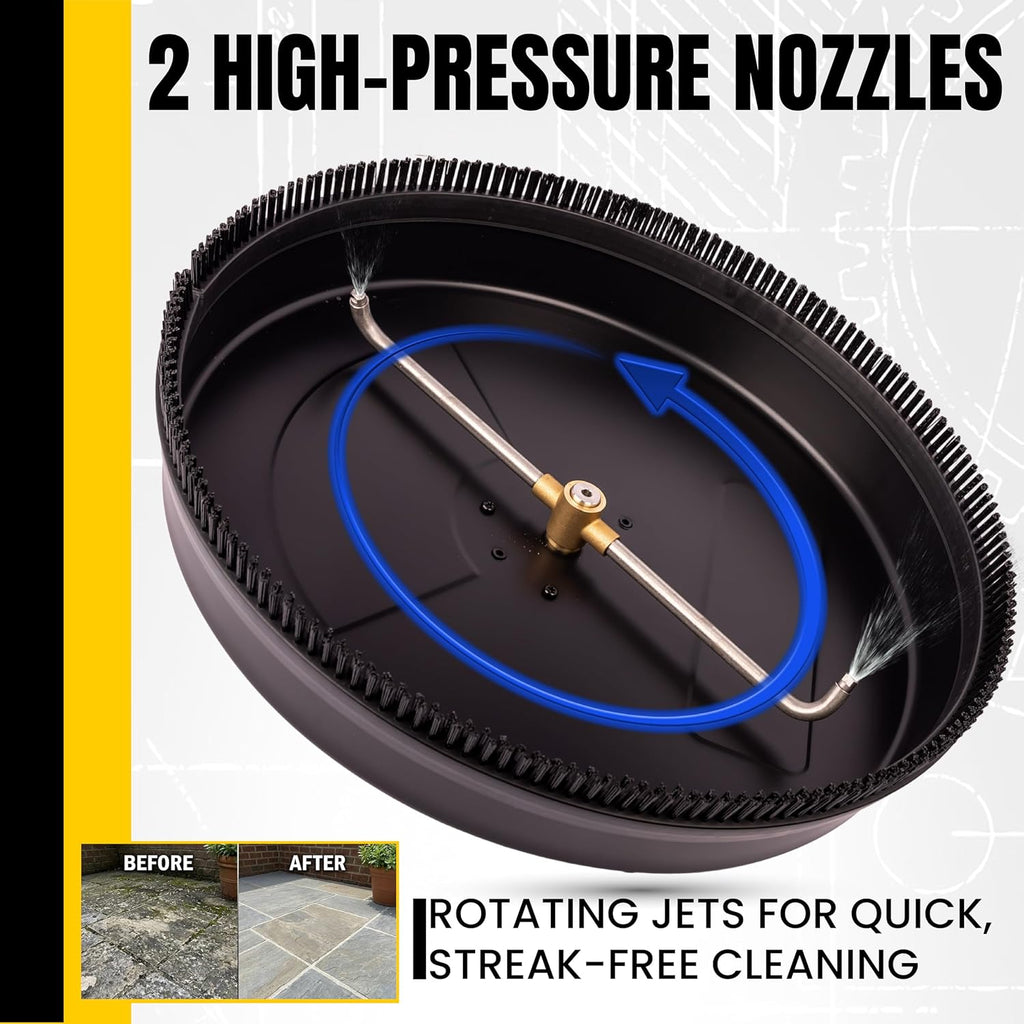 80175 Compatible with DeWALT 18" Surface Cleaner 1/4" Quick Connect Fitting for Cold Water Pressure Washers Rated up to 3700 PSI