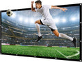 NIERBO Huge Large Projector Screen 300 inch of Thick Canvas Material 16:9 Projection Movies Screen Outdoor Projection Screen for Church School Home Indoor 1.6 Gain Not Include Mount
