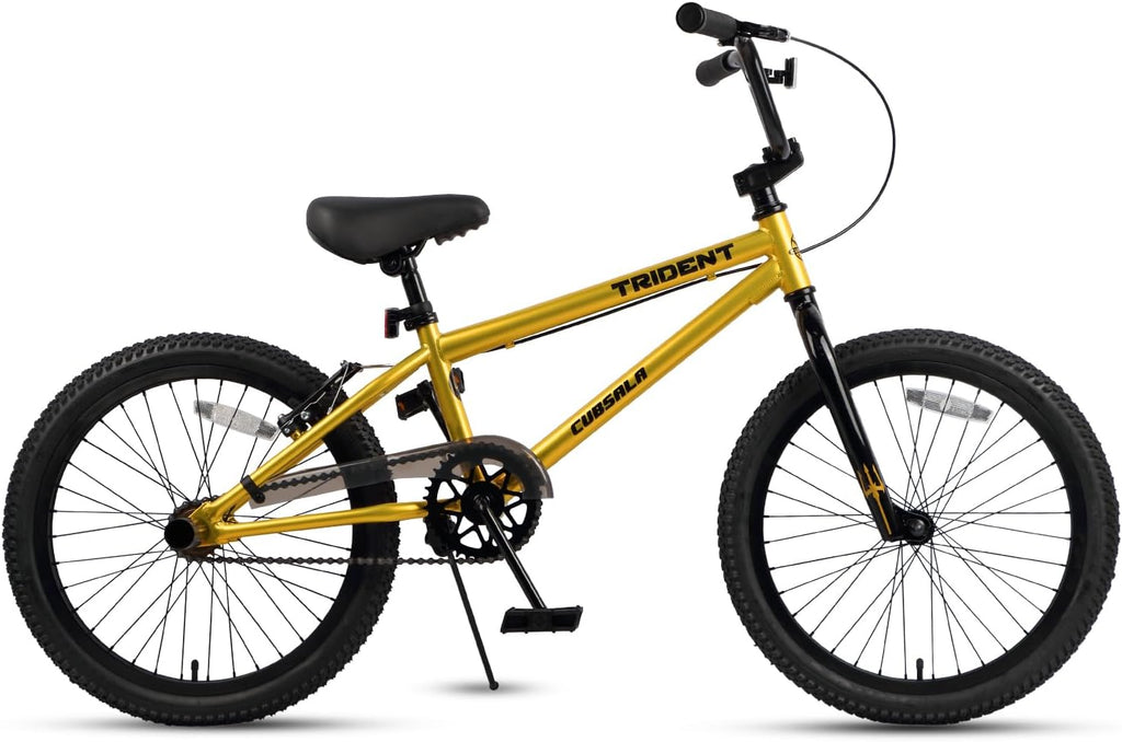 cubsala 20 24 26 Inch BMX Race Bike Trident Bicycles Beginner-Level to Advanced Riders with 2 Pegs, Multiple Colors