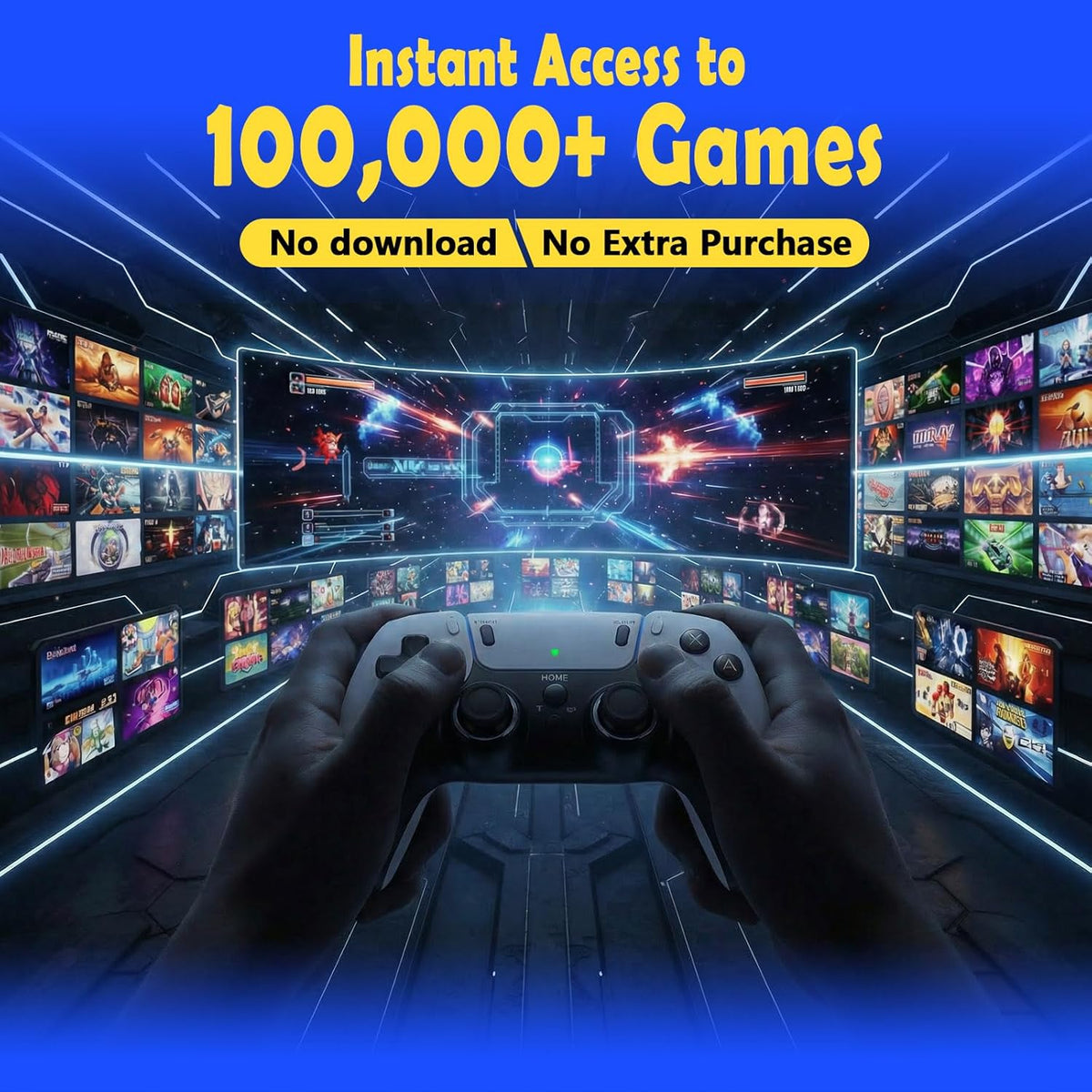 2026 Upgraded G11 Pro Game Box Console, 60,000+ Retro Gaming Console, 45+ Emulators, 4K HD HDMI TV Game Stick with Video Games, Plug & Play Game Console for TV 2 Wireless Controllers (256G)