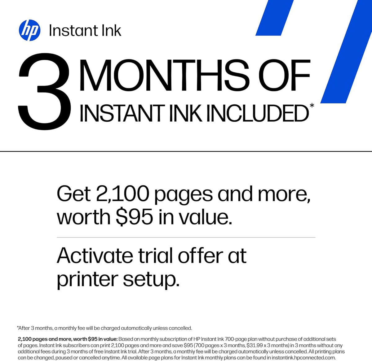 HP OfficeJet Pro 8125 Wireless All-in-One Color Inkjet Printer, Print, Scan, Copy, ADF, Duplex Printing Best-for-Home Office, 3 Month Trial of Instant Ink Included, AI-Capable (C2VJ4A)
