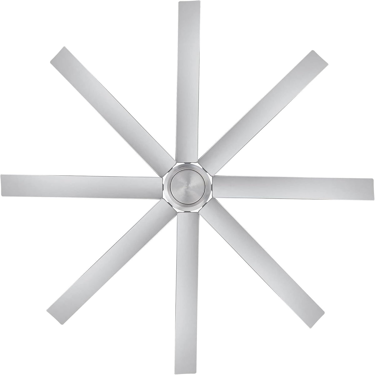 WAC Lighting Mocha XL 8 Blades Aluminum Smart Ceiling Fan in Brushed Nickel