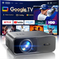 Official Google TVSmart Projector 4K Supported with WiFi & Bluetooth, Built-in Official Apps, GoogIe Voice, Outdoor Movie Projector with DoIby Audio, Auto Focus, Home Theater Proyector WIMIUS G1