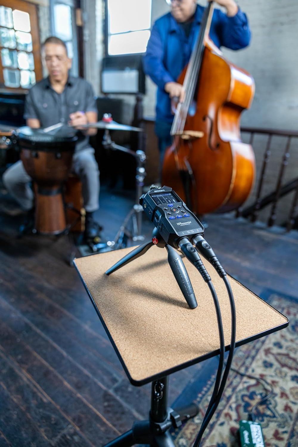 Zoom H4essential 4-Track 32-Bit Float Portable Audio Recorder Bundle with Zoom APH-4e Accessory Pack with Hairy Windscreen, Padded Shell Case, AC Adapter, & USB C-Cable