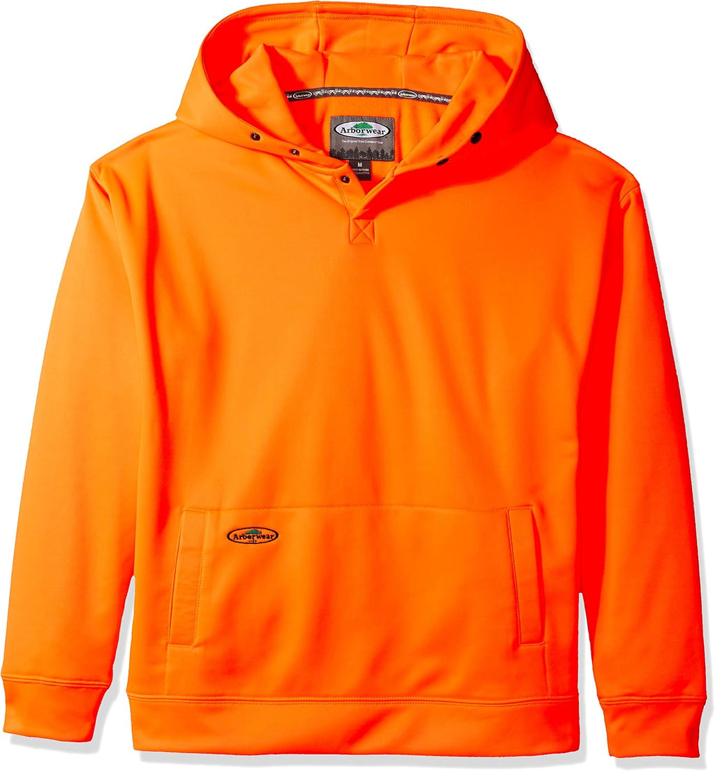 Arborwear Tech Double Thick Hoodie for Men - Heavyweight Pullover Hooded Sweatshirts for Men with Snap Neck, Handwarmer Pouch