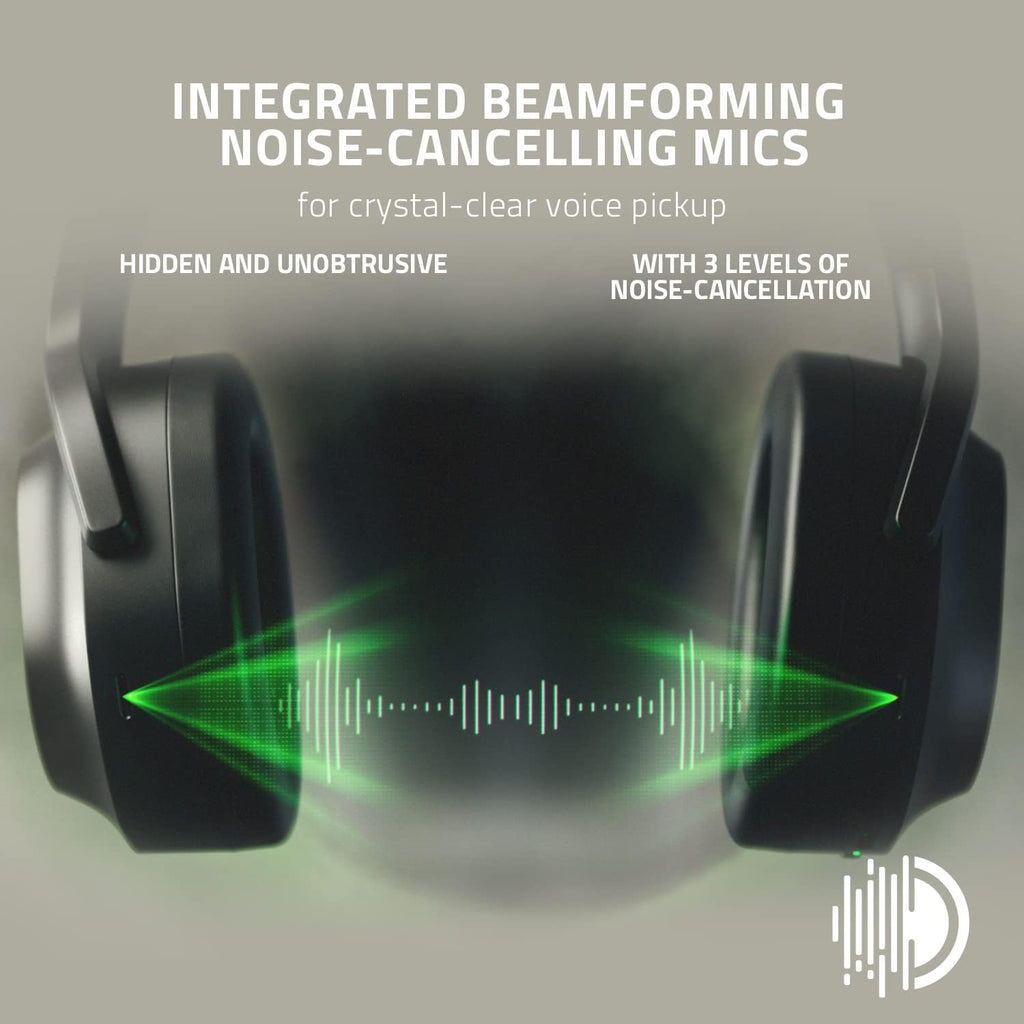 Razer Barracuda Wireless Gaming & Mobile Headset (PC, PlayStation, Switch 2, Android, iOS): 2.4GHz Wireless + Bluetooth - Integrated Noise-Cancelling Mic - 50mm Drivers - 40 Hr Battery - Black