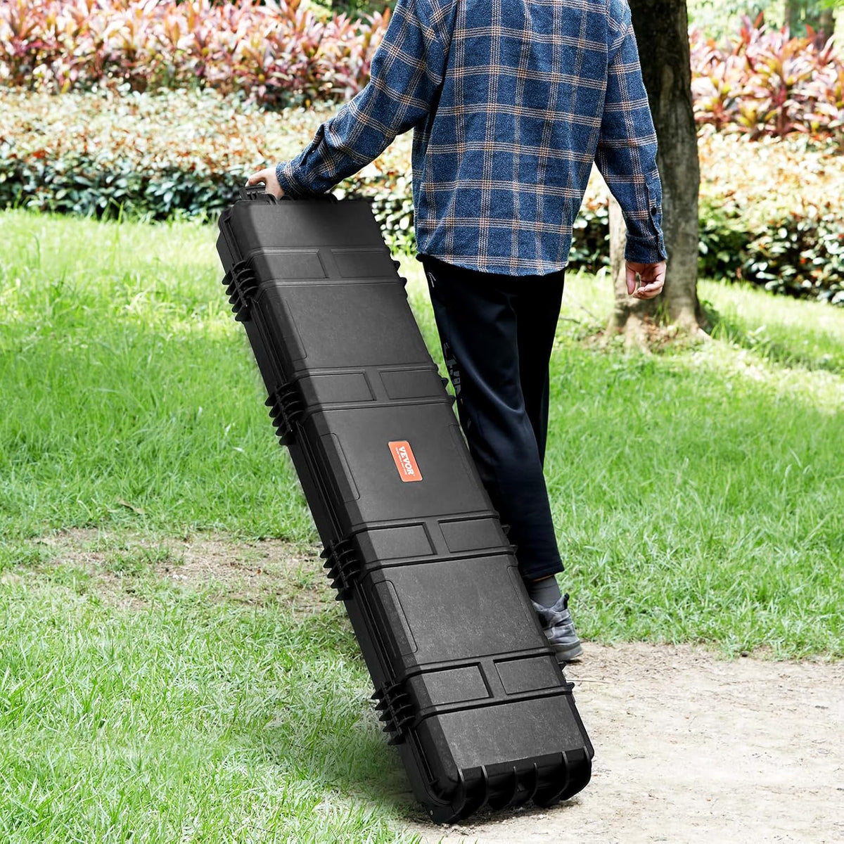 VEVOR Rifle Case, Rifle Hard Case with 4 Layers Fully-protective Foams, Lockable Hard Gun Case with Wheels, IP67 Waterproof & Crushproof, for Rifles or Shotguns
