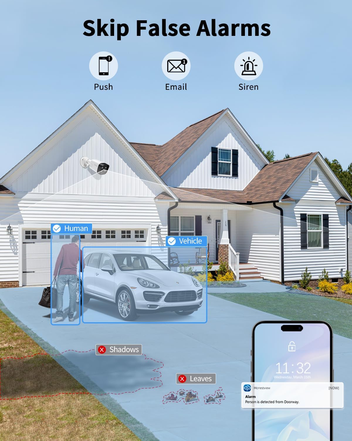 《4K Ultra HD & 100FT IR Night Vision》Wired Outdoor Security Camera System, POE Cameras for Home Security, NVR Video Surveillance Systems with Motion Detection