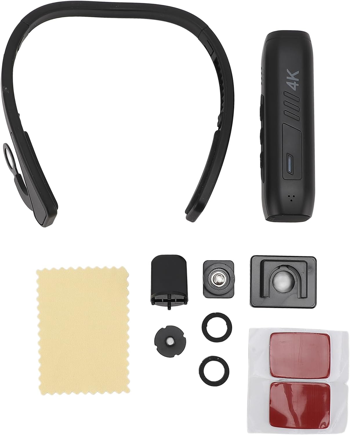 Yoidesu 4K Head Mounted Video Camera, 4K 60FPS 42MP Camcorder, Anti Shake 120° Wide Angle Wearable Camera with 2 Axis Stabilizer, APP Control for Vlog, Sports
