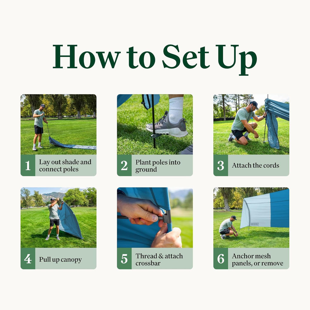SHIBUMI SHADE Park Vista | Lightweight Freestanding Canopy for 1-4 People | 5 lbs, Fast 2-Minute Setup | Ideal for Sidelines, Parks, and Playgrounds