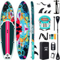 10'6'' Inflatable Stand Up Paddle Board (SUP) for Adults and Youth with Non-Slip Deck – Complete Accessories Kit, for Fishing, Yoga, Fitness & Family Fun