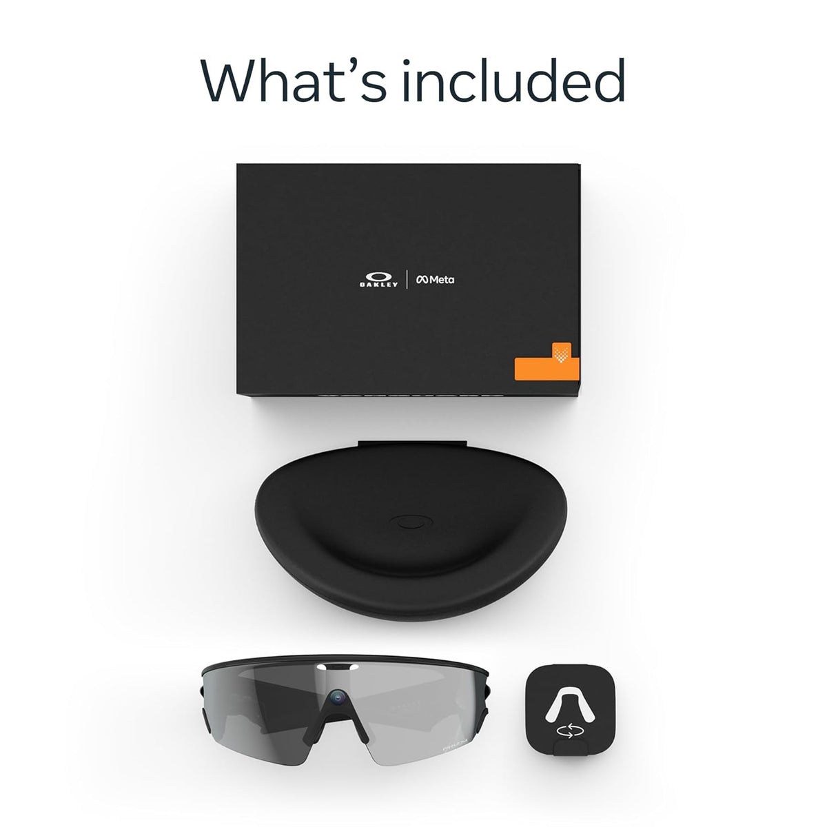 Oakley Meta Vanguard - with Meta AI, Audio, Photo, Video Compatibility - Black, Prizm™ Black Lens