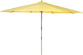 Yescom 13ft Coastal Solid Beech Wood Umbrella Pulley Lift Commercial Base with Wheel Included for Beach Club Seaside Restaurant Terrace Resort Poolside