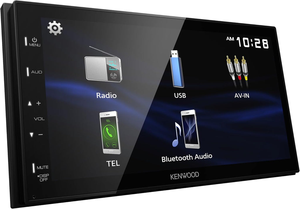 KENWOOD DMX150BT 6.8" Capacitive Touchscreen Digital Multimedia Receiver – Bluetooth, USB Mirroring for Android, Rear Camera Input, 13-Band EQ