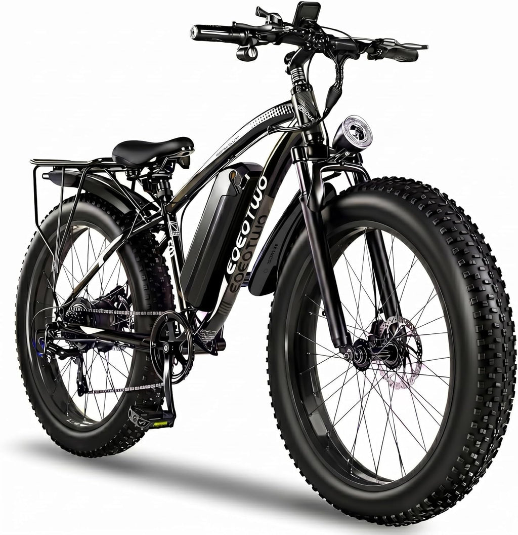 Electric Bike for Adults,1500W Peak Motor E Bikes, 26" Fat Tire Electric Bicycle, 20 MPH 60 Miles Electric Mountain Bike, Removable Battery, Dual Brake, 7 Speed