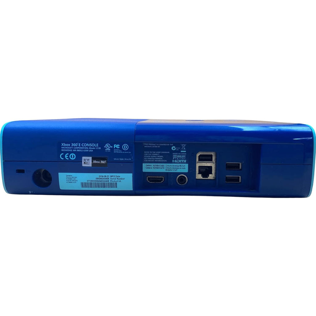 Xbox 360 500GB Blue - Teal Console with Matching Controller (Renewed)