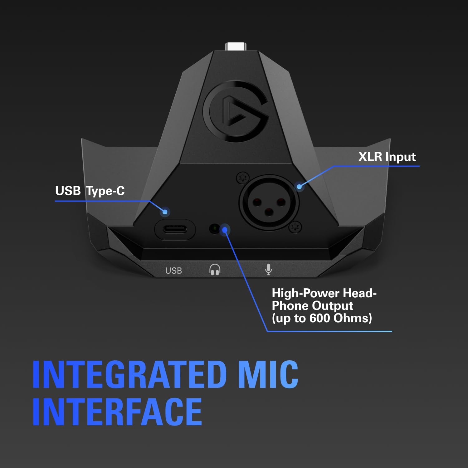 Elgato XLR Dock MK.2 – Audio Interface Accessory for Stream Deck +, 80dB Gain, Phantom Power, Clipguard, Onboard Effects, USB-C, Works with Any XLR Mic