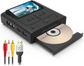 VHS to DVD Recorder, VCR to DVD Recorder-Convert Photos and Videos Between VHS,VCR,Memory Card .DVD and USB. Phone can use a Free app to Burn Videos and Photos, Also has TV Recording Function（Black）
