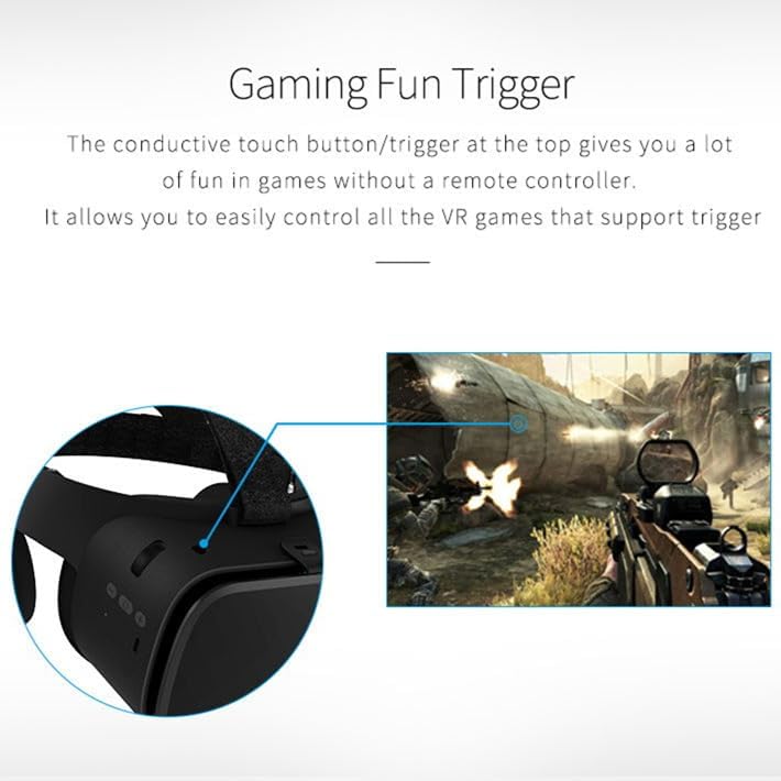VR Headset for iPhone & Android Phones with Wireless Headphones, Virtual Reality Goggles Set for 4.5"-6.5" Phones .3D VR Glasses for IMAX Movies &VR Games