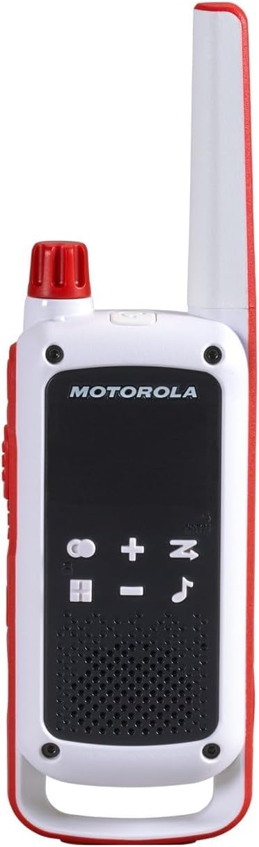 Motorola Solutions T478 Walkie Talkies (Pack of 4): White Rechargeable 2-Way Radios for Emergency Preparedness, 35-Mile Range, USB Charging