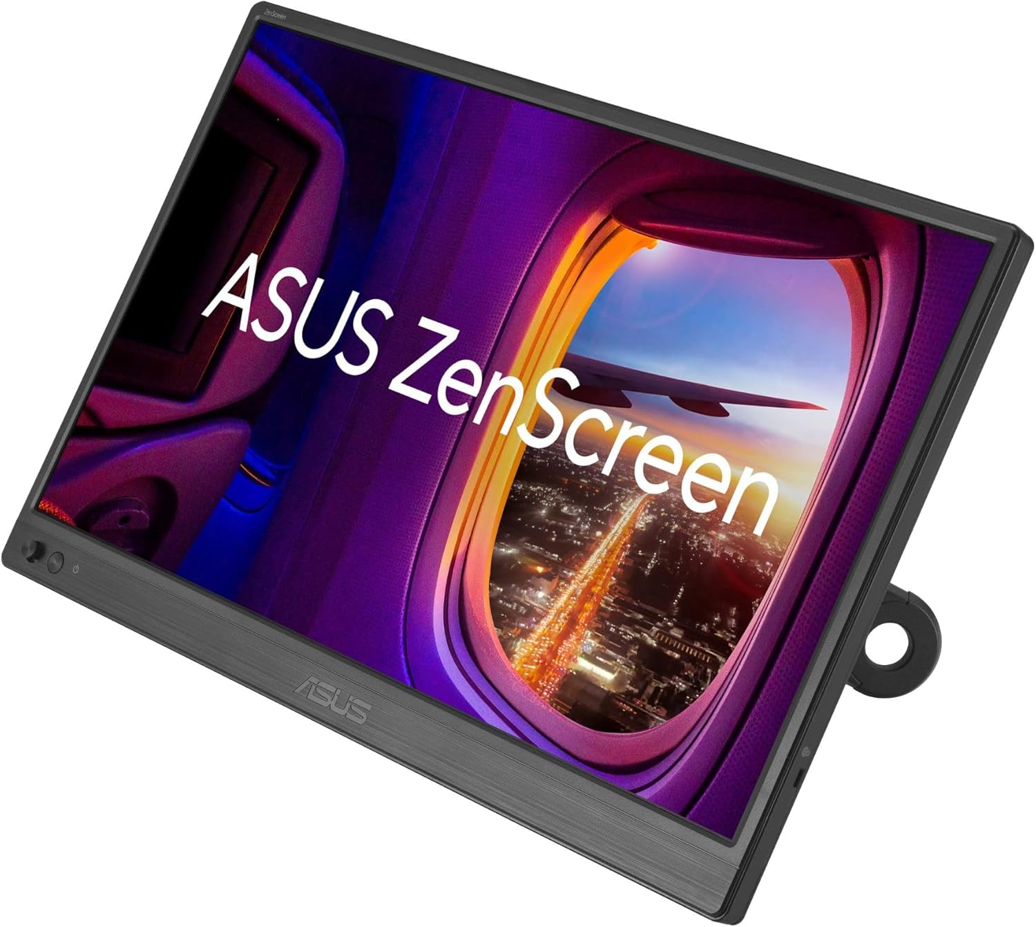 ASUS ZenScreen 15.6” Portable Monitor for Laptop (MB169CK) - Dual USB-C, Mini-HDMI, Plug & Play External Screen for Travel Dual Setup, Full HD, IPS, Anti-Glare Surface, 360° Kickstand, 3yr Warranty