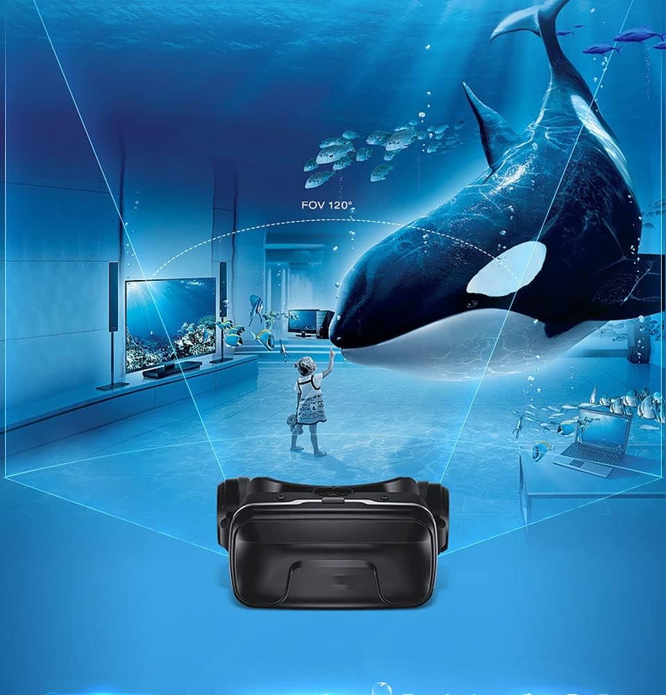 Virtual Reality Headset,VR Headsets Compatible with iOS and Android Phones, 3D VR Goggles for Games/3D Movies, for 4.7-6.53 Inches Smartphones