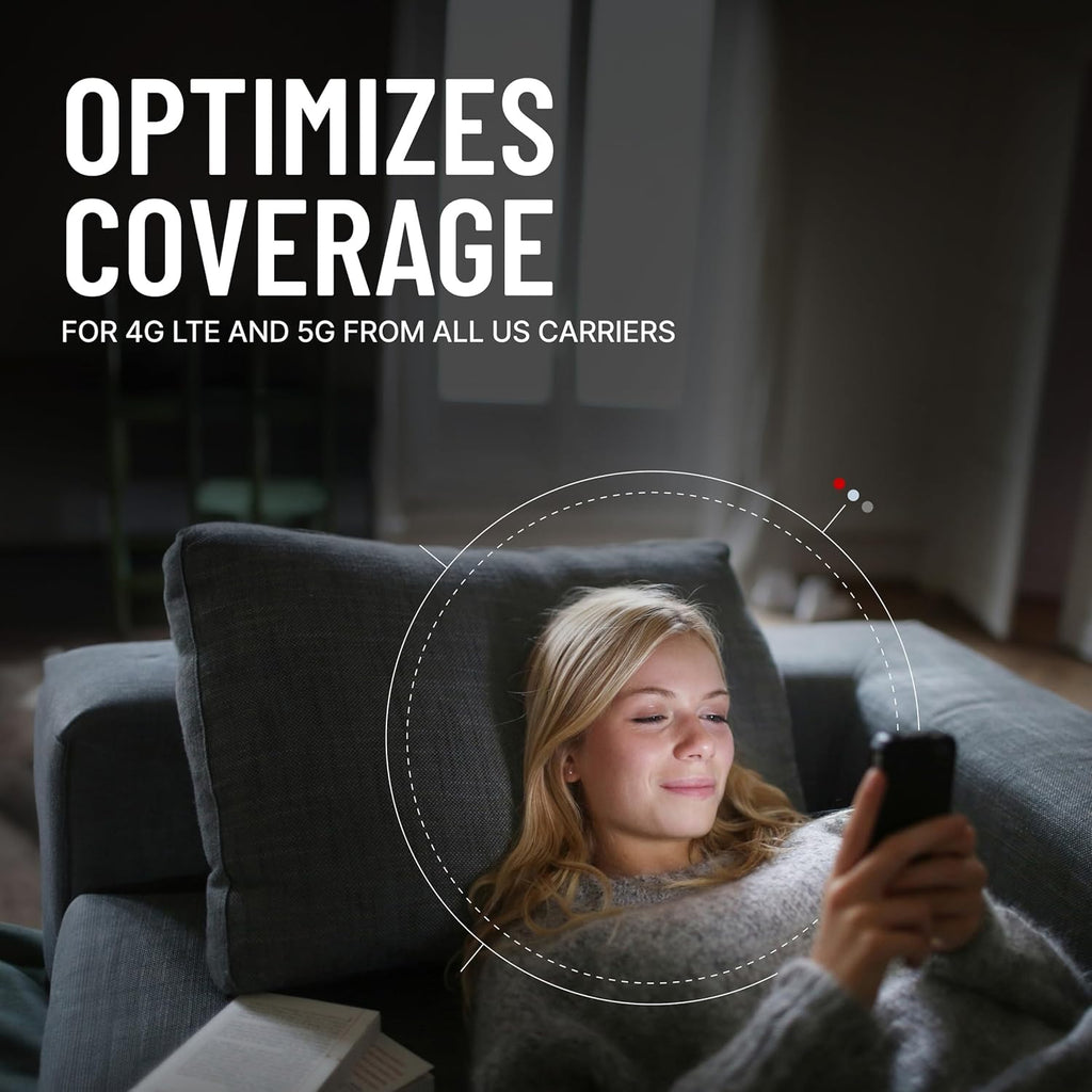 weBoost Home Studio Omni - Cell Phone Signal Booster | Boosts 4G LTE & 5G for all U.S. & Canadian Networks - Verizon, AT&T, T-Mobile & more | Made in the U.S. | FCC Approved (model 471166)