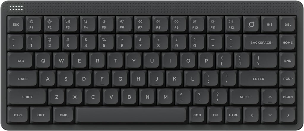 NuPhy Node75 Wireless Mechanical Keyboard, 75% Hot Swappable Custom Low Profile Keyboard, 84 Keys Computer Gaming Keyboards, Supports Touch Gestures, PBT Keycaps, RGB Backlit, Bluetooth/2.4GHz/USB-C
