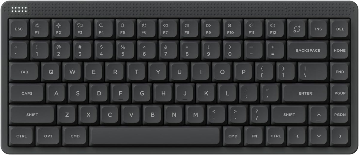 NuPhy Node75 Wireless Mechanical Keyboard, 75% Hot Swappable Custom Low Profile Keyboard, 84 Keys Computer Gaming Keyboards, Supports Touch Gestures, PBT Keycaps, RGB Backlit, Bluetooth/2.4GHz/USB-C