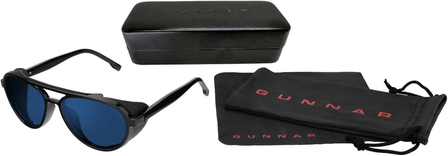 GUNNAR Sunglasses - Tallac Onyx Sun Lens - Blue Light Blocking For Outdoor Screen Viewing