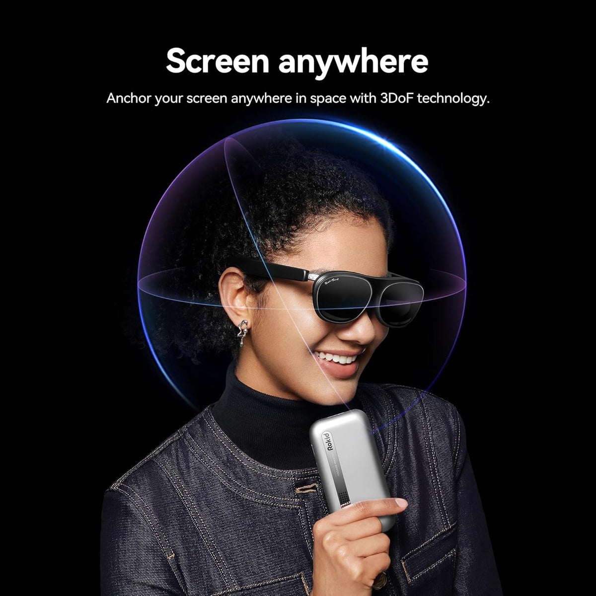 Rokid AR Spatial Glasses silver, AR Glasses Max2 silver with Station2, 360" Micro-OLED Three-Screen Display,120Hz OLED, 600 Nits, Multi-Tasking for Work & Gamingrt Console, Android, Windows Compatible
