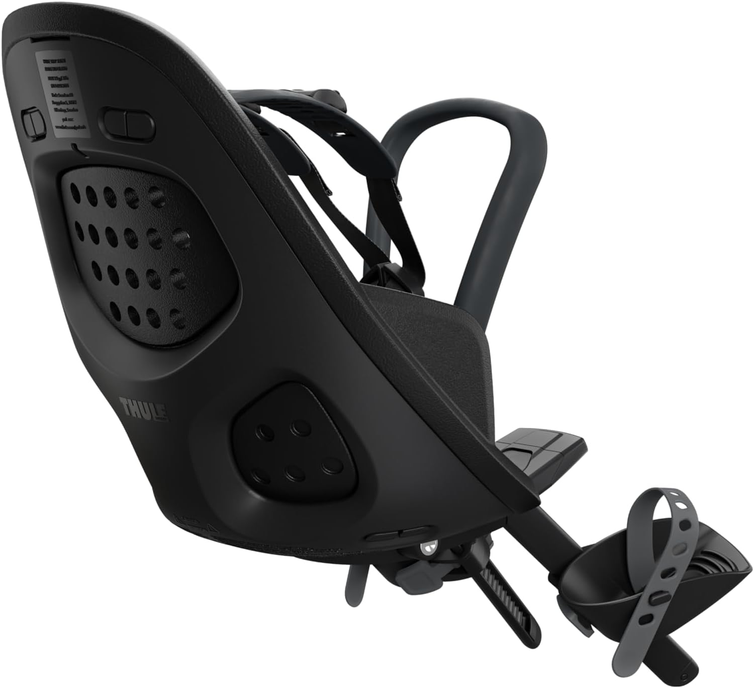 Thule Yepp 2 Mounted Child Bike seat, Adjustable footrests, 5-Point Harness and Easy to Mount Design