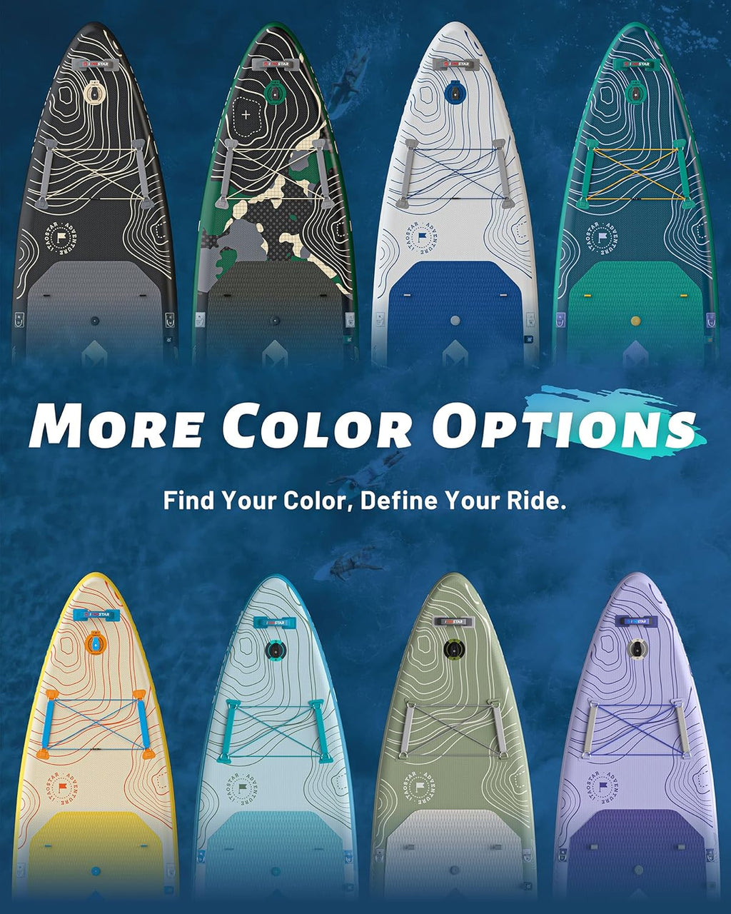 iTAOSTAR Adventure 12' × 35"/39" Inflatable Stand Up Paddle Board with Seat, Extra Wide SUP Board with 5 Fins Stable Design for Adults, Youth, All Skill Levels, Lakes, Oceans & Fishing