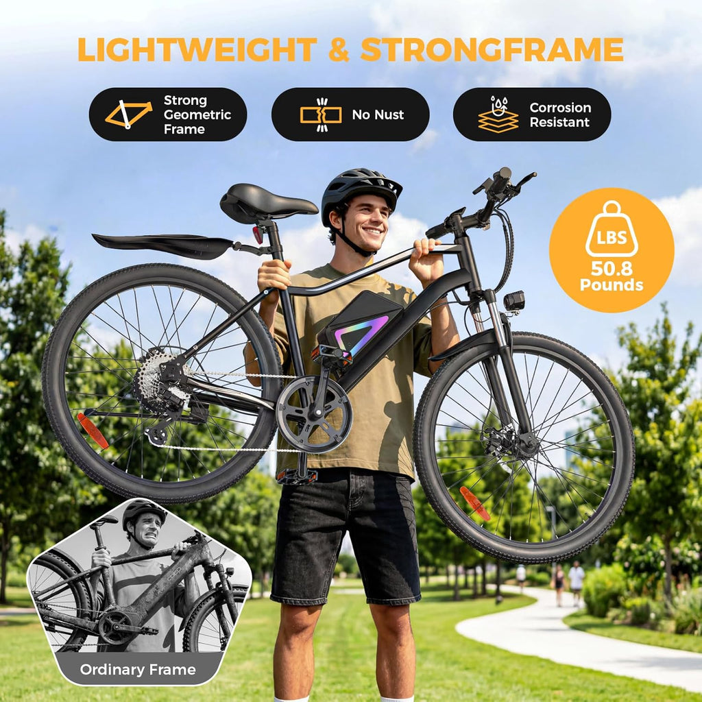 Electric Bike for Adults/Teens, 14" Foldable Commuter Ebike & 26" Electric Mountain Bike, 1500W/1000W Peak Motor Electric Bicycle for Commuting, 15/30/40 Miles Range 36V Battery