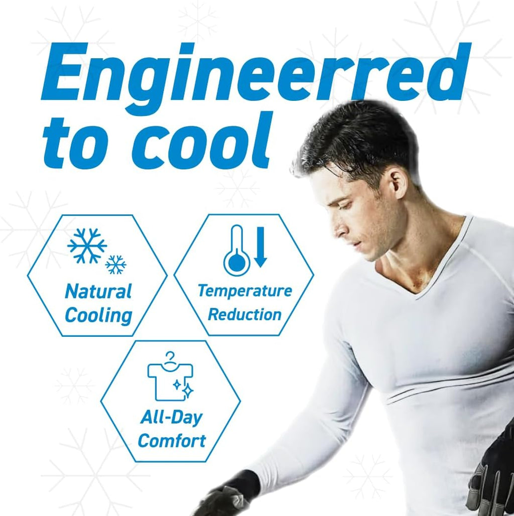 Freeze Tech Men's Cooling Short Sleeve Shirt – Breathable, Moisture-Wicking, UPF 40+ Top for Running & Training