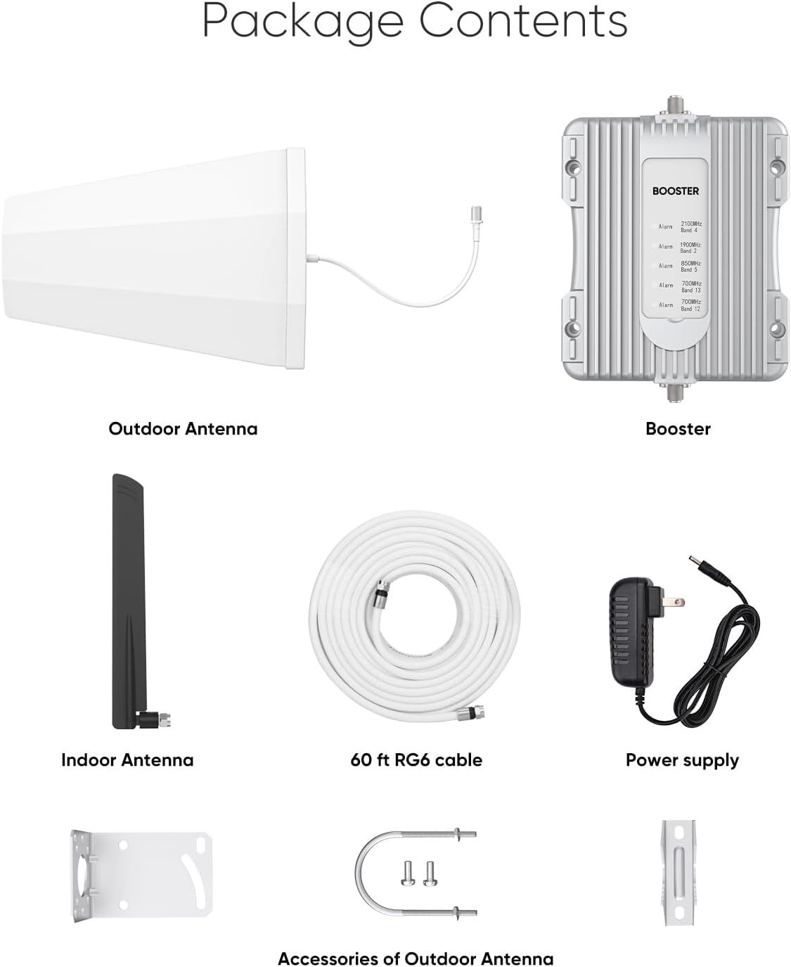 Cell Phone Booster for Home Up to 3,000 sq ft, Cell Booster Data for Band 4/12/17/13/5/25/2, Cell Signal Booster for All U.S. Carriers Verizon, AT&T, T-Mobile-5G 4G LTE 3G FCC Approved
