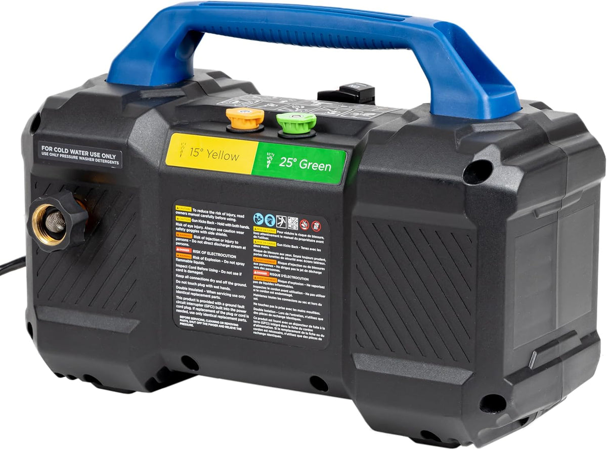 Westinghouse ePX3100v Electric Pressure Washer, 2100 Max PSI 1.76 Max GPM, Built-in Carry Handle, Detachable Foam Cannon, Pro-Style Steel Wand, 3-Nozzle Set, for Cars/Fences/Driveways/Home/Patios
