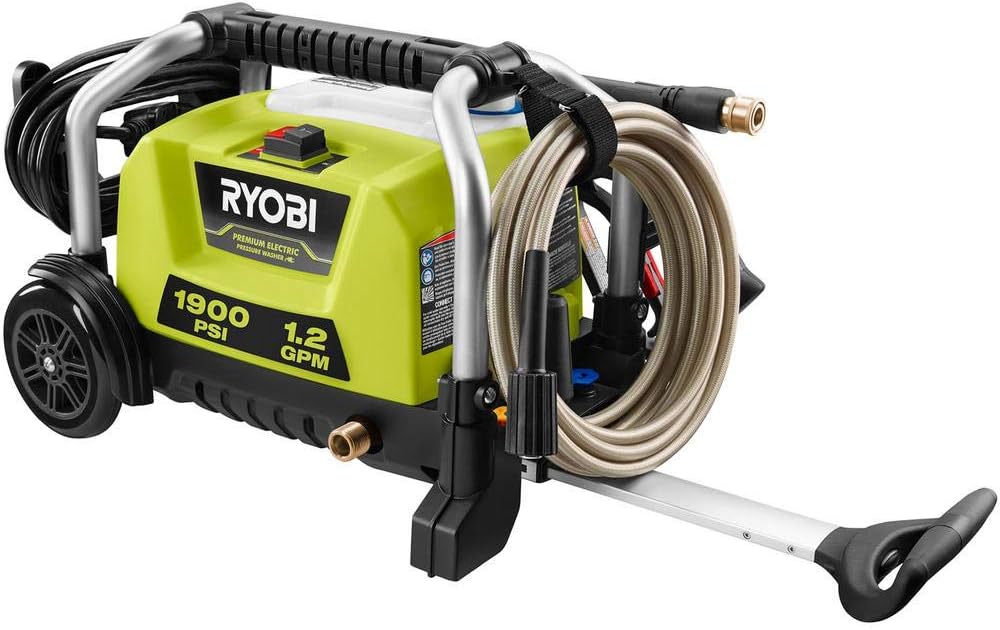 1900 PSI 1.2 GPM Cold Water Wheeled Corded Electric Pressure Washer