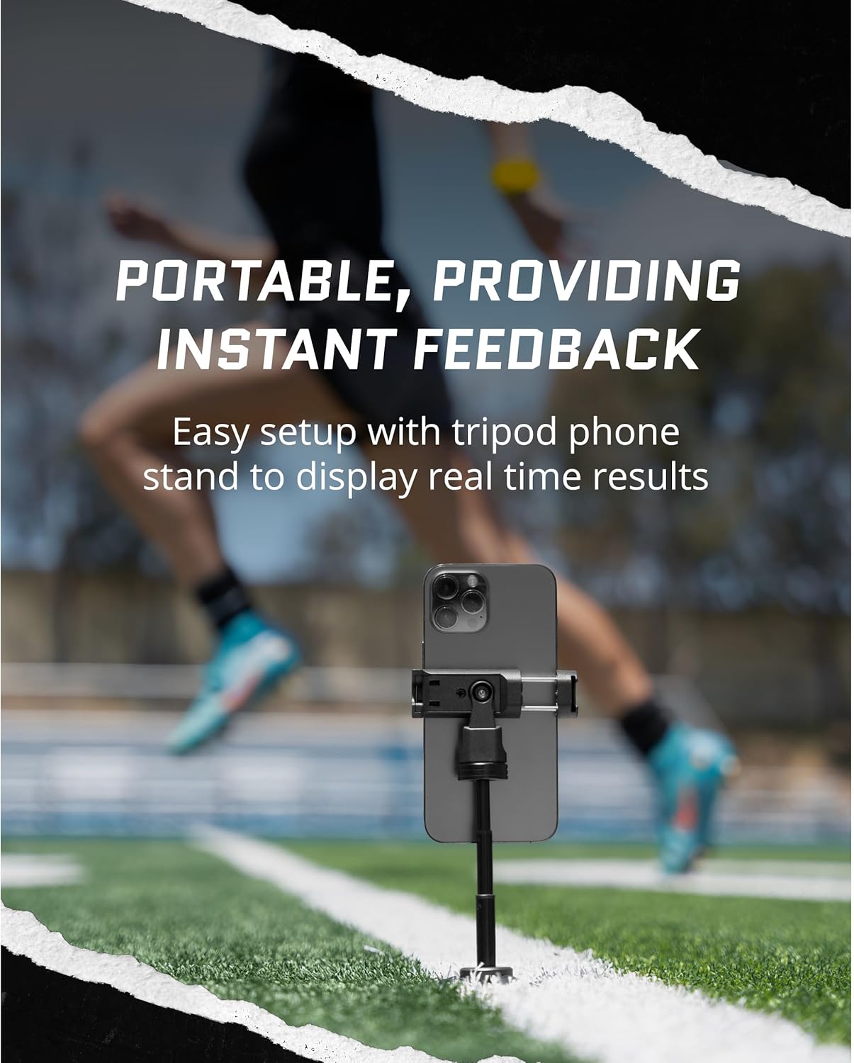 SKLZ Hyper Speed Athletic Training System – Wearable Sports Technology with Integrated Training Videos for Speed, Agility, and Vertical Jump Enhancement, Includes Tripod Phone Stand