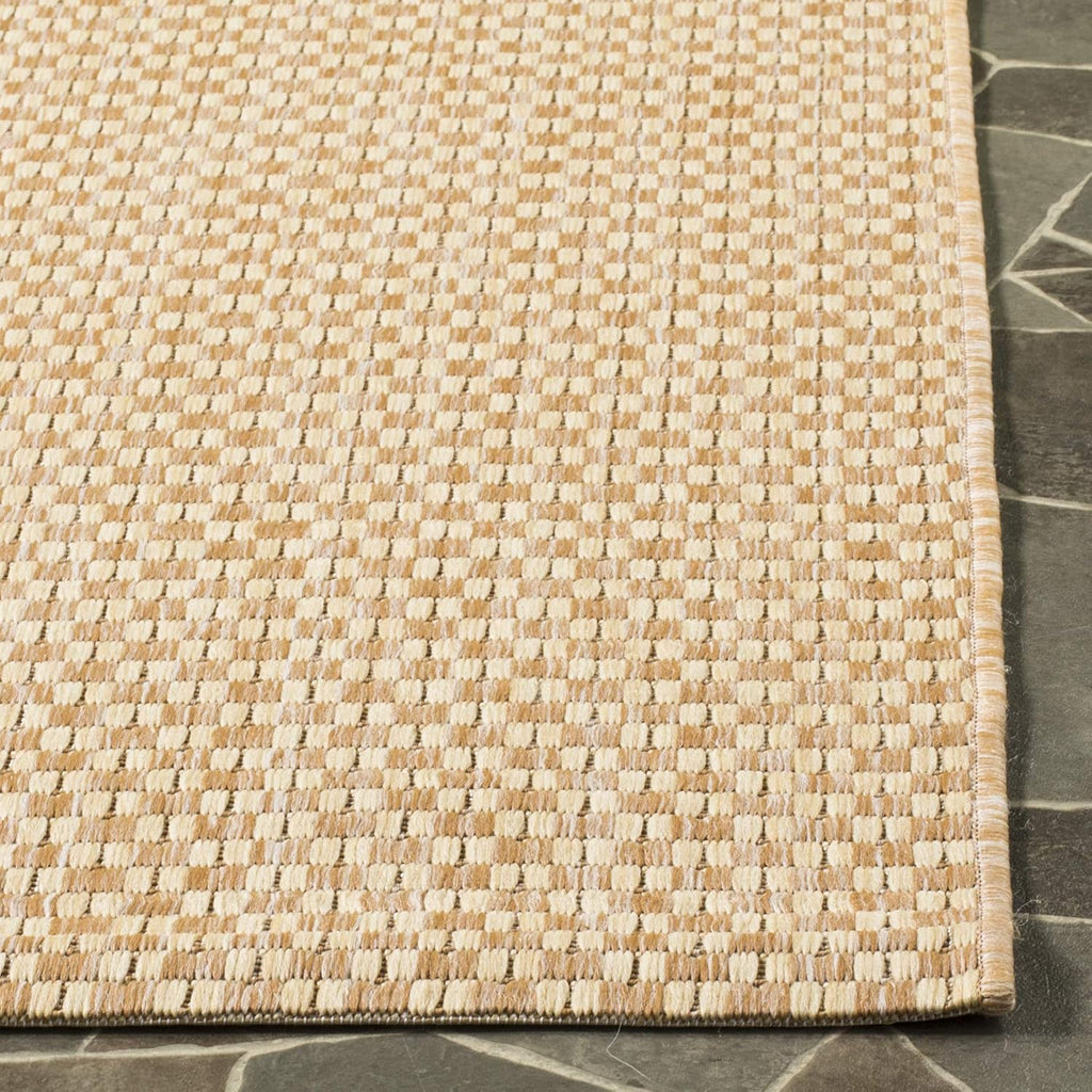 SAFAVIEH Courtyard Collection 8' x 10' Natural / Cream CY8653 Indoor-Outdoor Waterproof Easy-Cleaning Patio Backyard Mudroom Area-Rug
