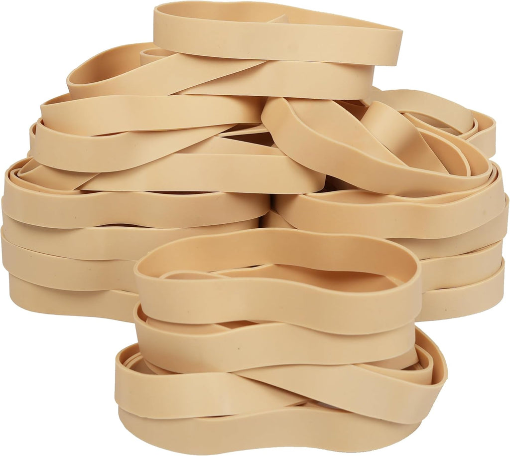 HAIDIBAO-Rubber Bands 40 Pcs Size#105 Big Wide Rubber Band Large Elastic Rubber Bands Office Supplies Heavy Duty Strong Elastic Bands Outdoor (5.12" x 0.6")